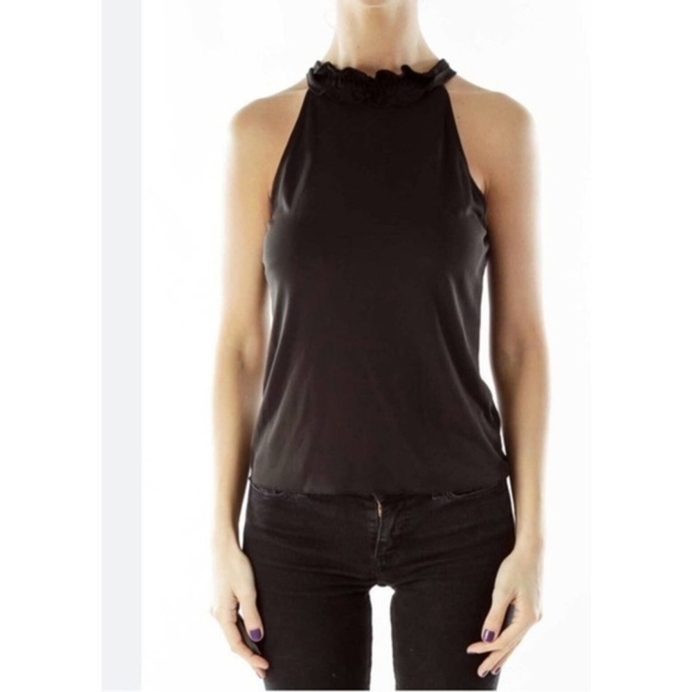 Banana republic‎ Black Silk Sleeveless Top Size L